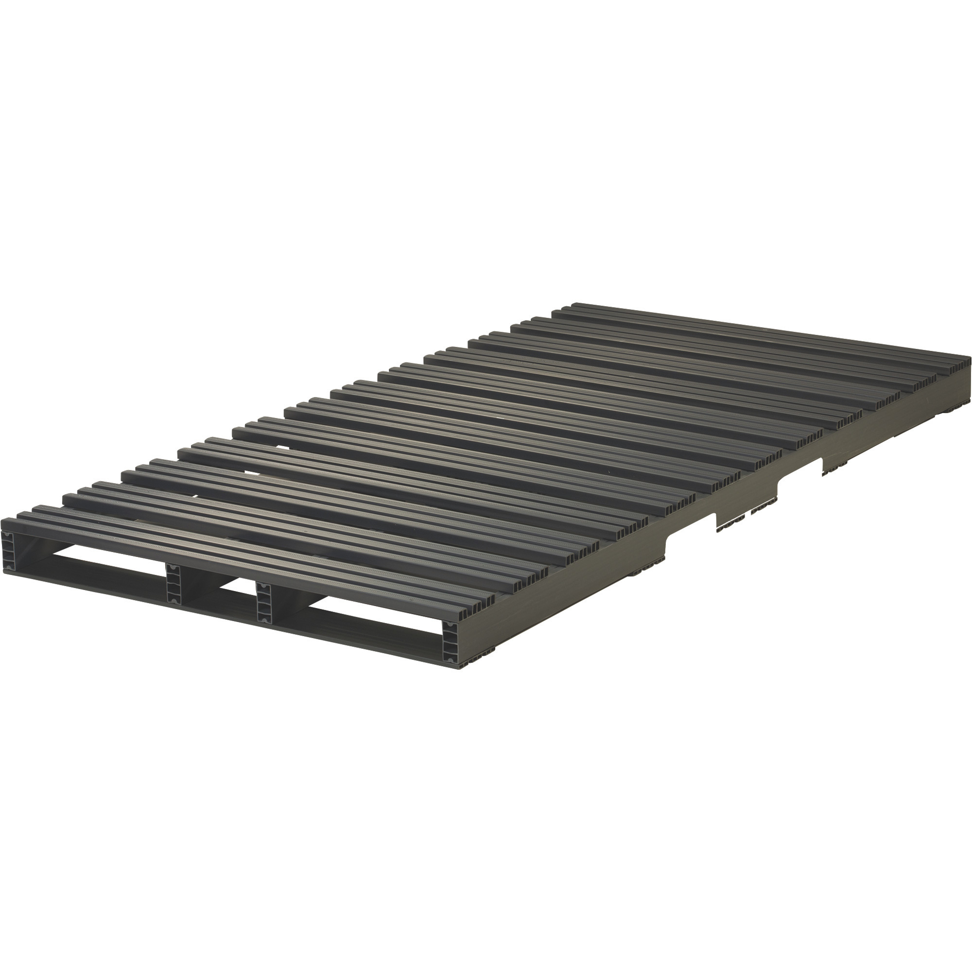 Jifram Extrusions Recycled Plastic Pallet with 4-Way Entry, 96in. x 48in., Model# 05000191